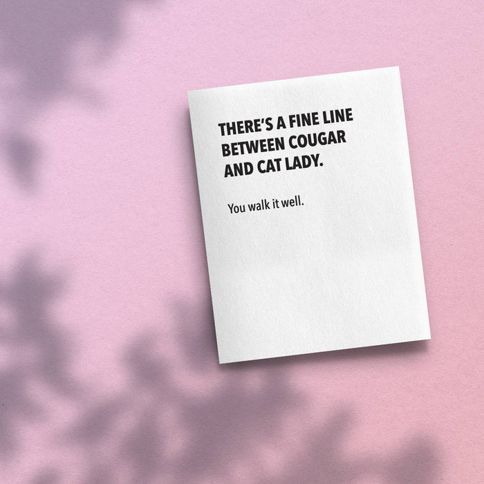 Cougar - Funny Friendship Card