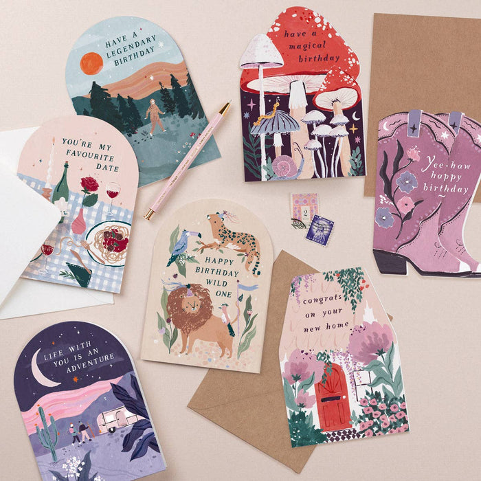 New House Flower Card