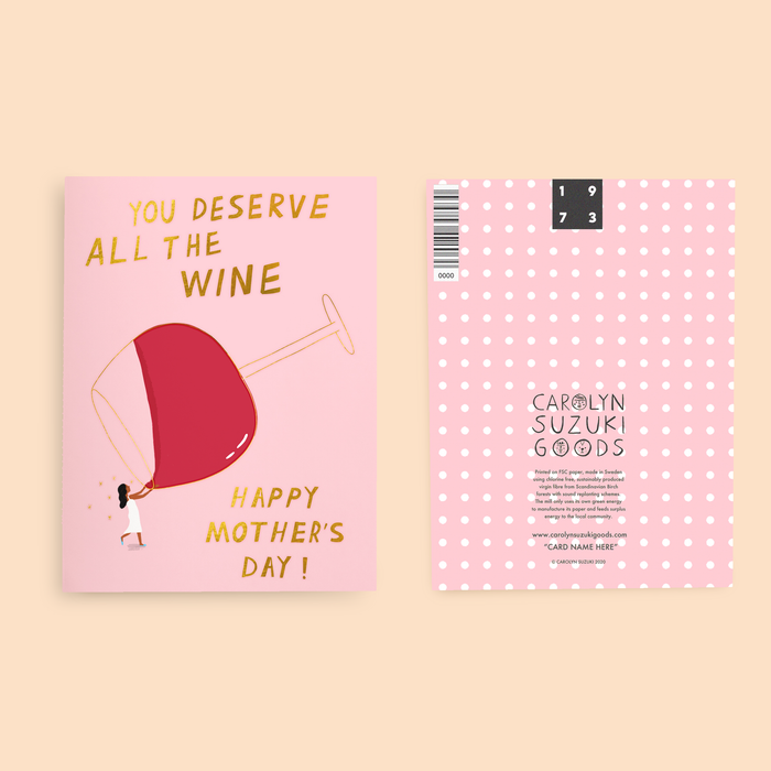 ALL THE VINO - Mother's Day Card