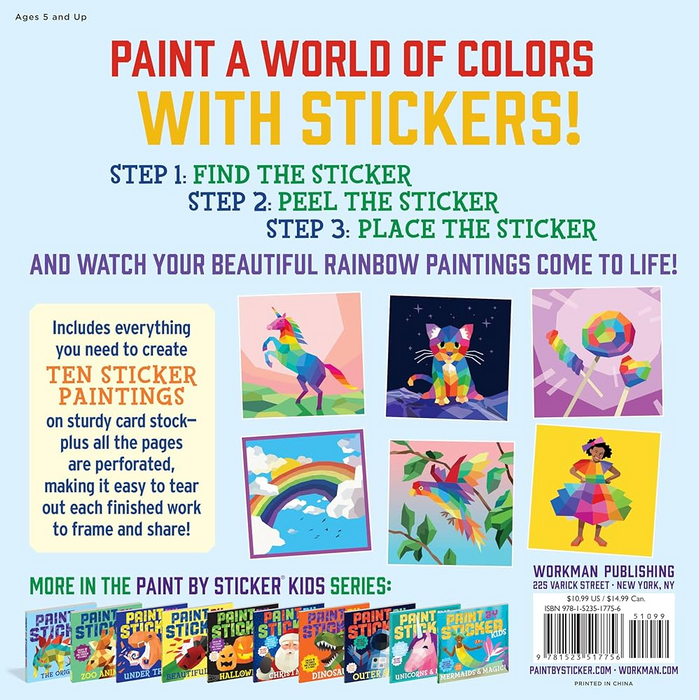 Paint by Sticker Kids: Rainbows Everywhere!