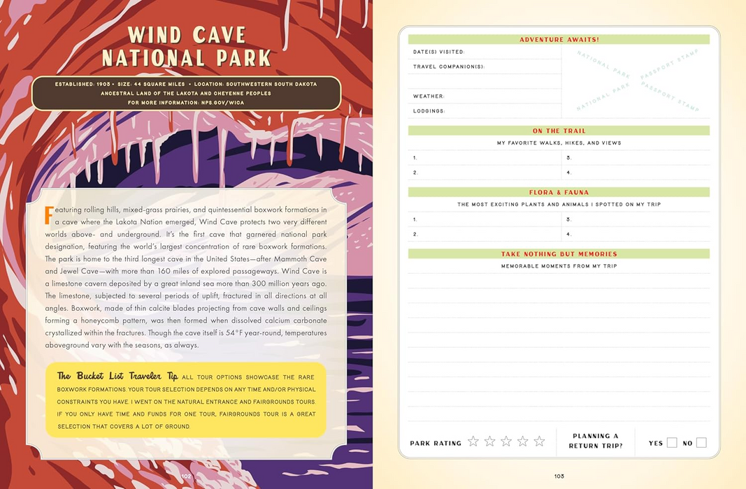 The National Parks Bucket List: The Ultimate Adventure Journal for all 63 Parks