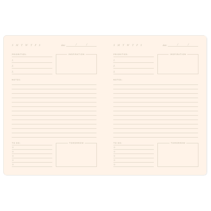 Blue Stripe Softcover Daily Journal