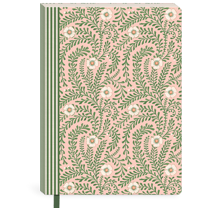 Pink Floral Softcover Journal
