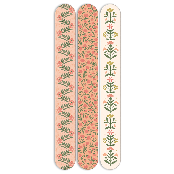 Coral Cream Ditsy Nail File Set