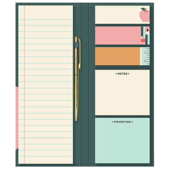 Book Smarts Pink Apple Note-Folio