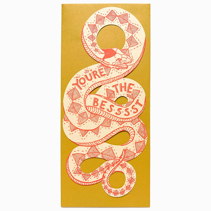 You're The Best Snake Card