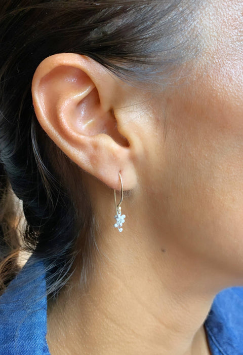 Mini Wisteria Caviar Hook Earrings: GF