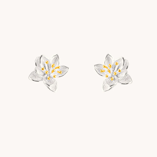 Lotus Stud Earrings