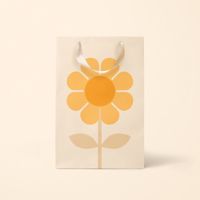 Retro Flower Gift Bag