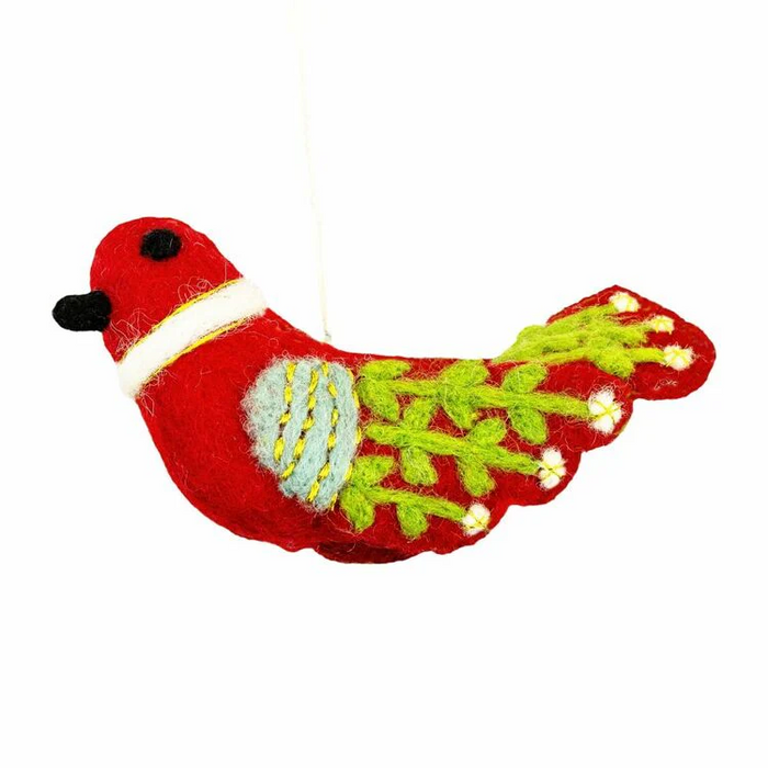 Red Bella Bird Ornament