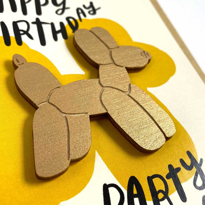 Happy Birthday Party Animal Magnet w/ Card