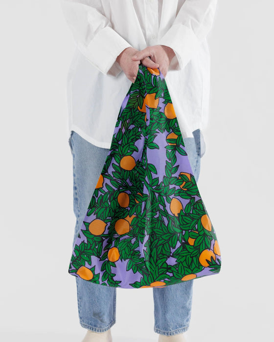 Standard Baggu- Periwinkle Orange Tree