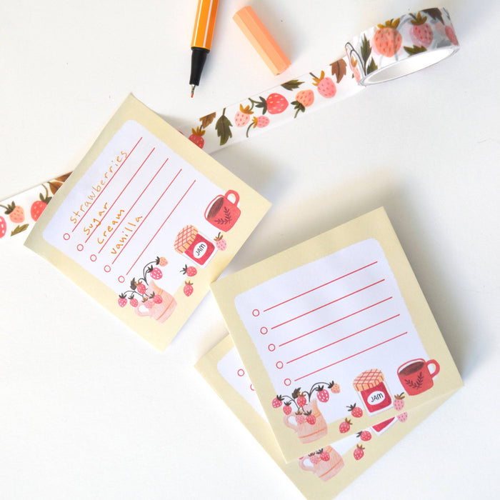 Little List Strawberry Sticky Note