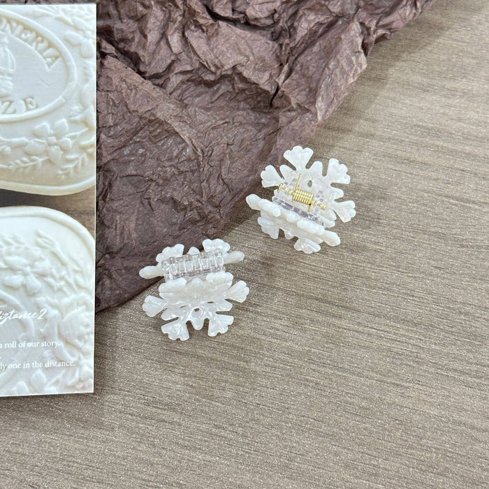 Frosty Snowflake Hair Clip, Winter Hair Accessories