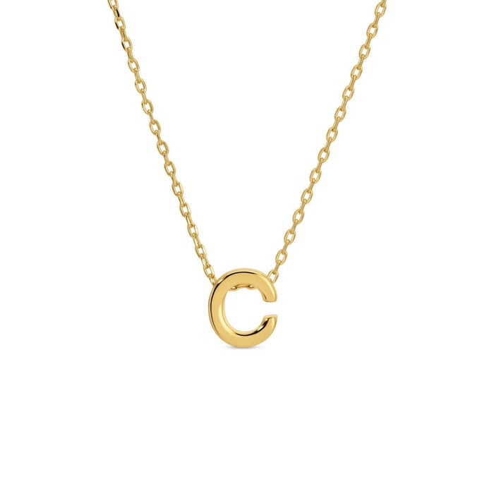 Small Initial Necklace