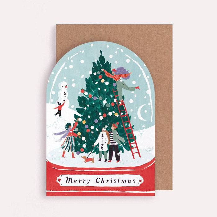 Snowglobe Christmas Card