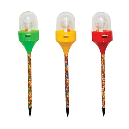 Three basketball hoop pens in different colors