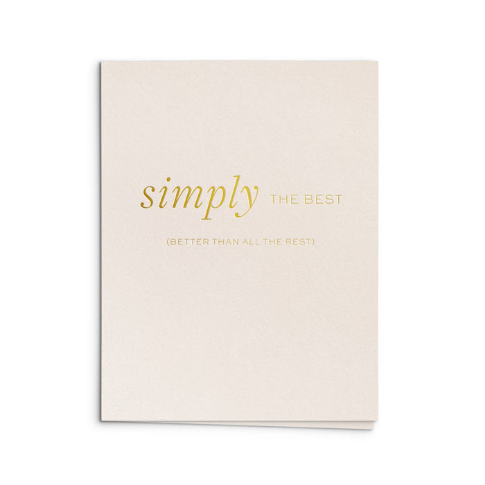 Simply Best Greeting Card