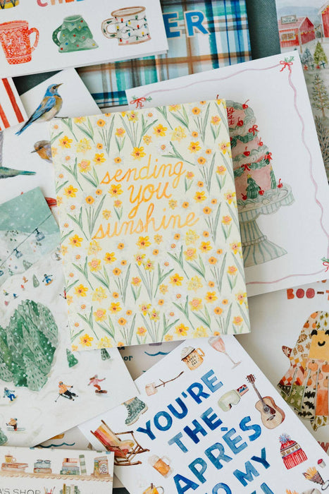 Sending Sunshine Daffodil Greeting Card
