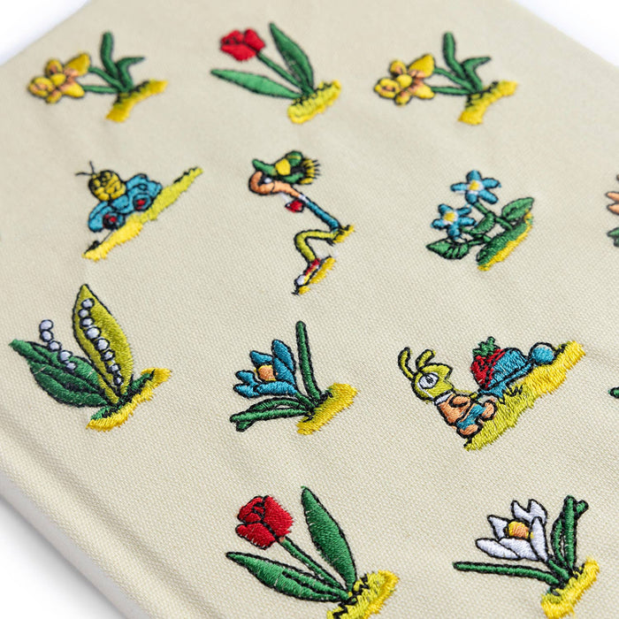 Lowly Floral Embroidered Journal 3P4 x Richard Scarry® -