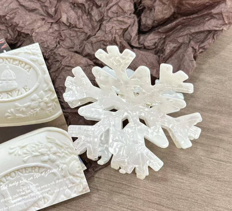 Frosty Snowflake Hair Clip, Winter Hair Accessories