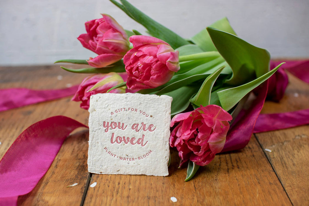 You Are Loved Handmade Paper Flower Seeds