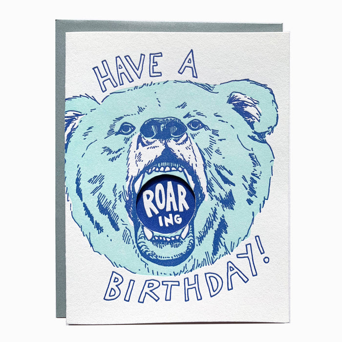 Roaring Bear Birthday Card