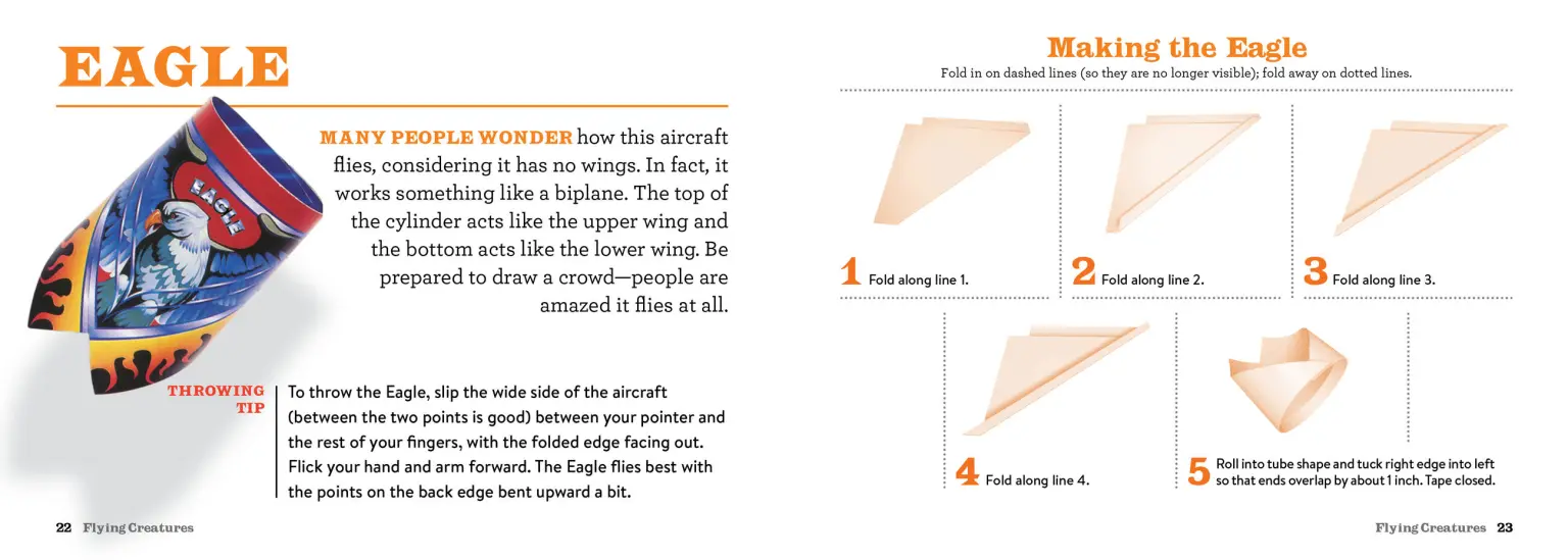 Flying Creatures Paper Airplane Book