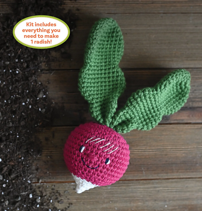 Crochet Your Veggies Amigurumi Kit Radish