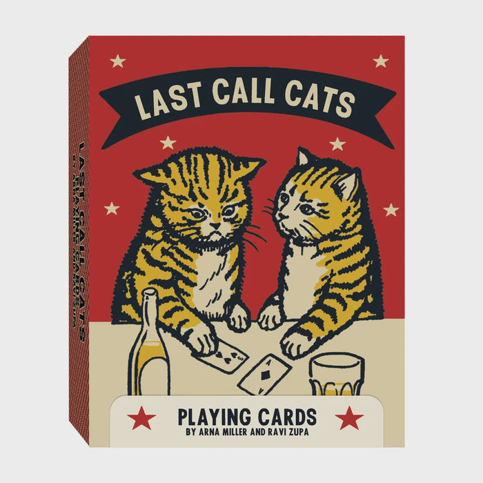 Last Call Cats Playing Cards