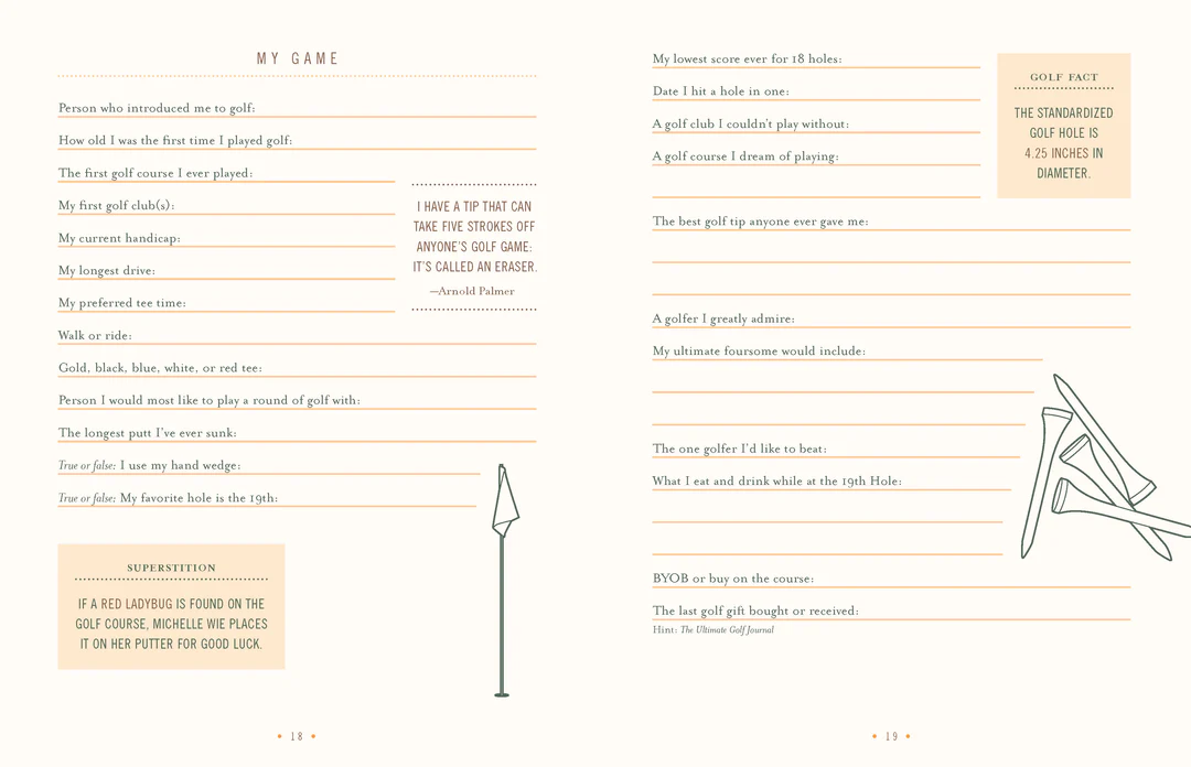 Ultimate Golf Journal