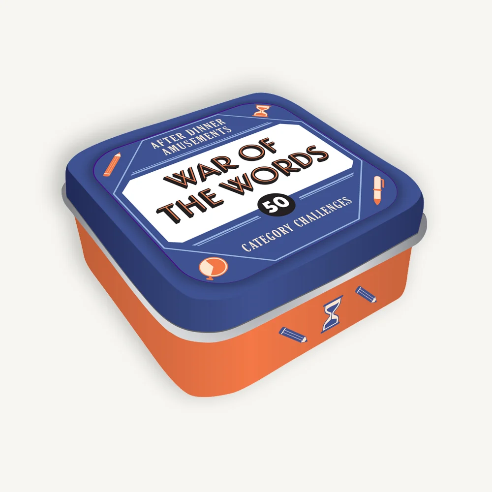 tin of after dinner amusements "war of the words"