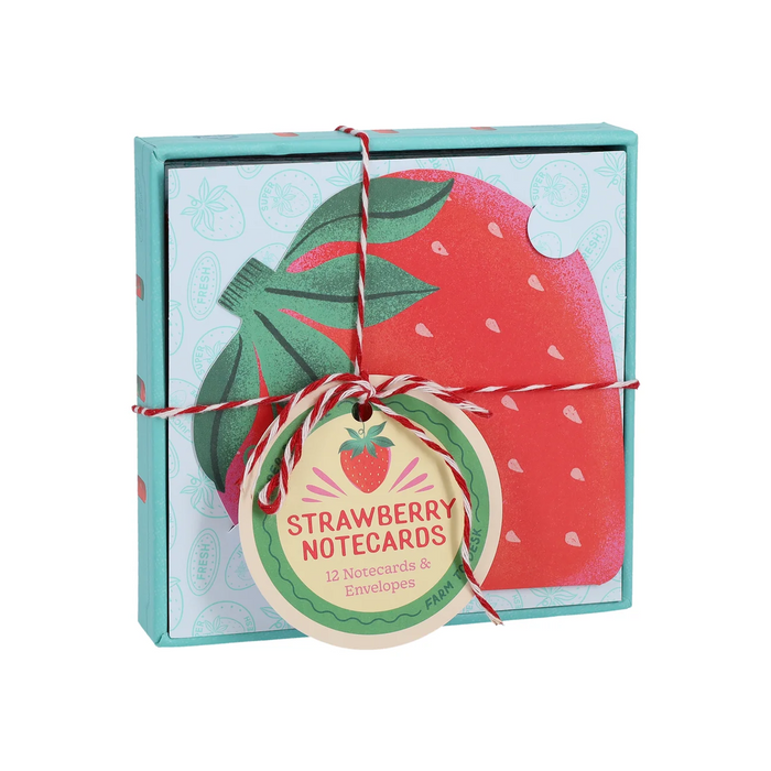Paper Produce Strawberry Notecards