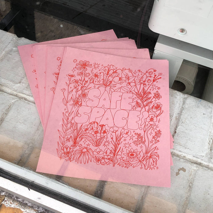 8"x10" Safe Space Risograph Print