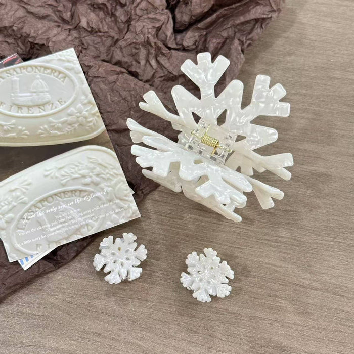 Frosty Snowflake Hair Clip, Winter Hair Accessories