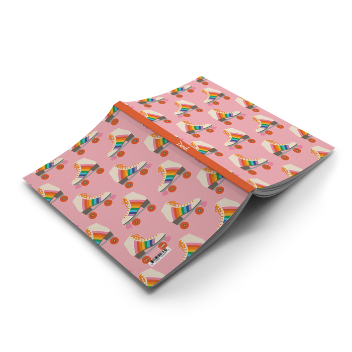 Rollerskates Layflat Notebook