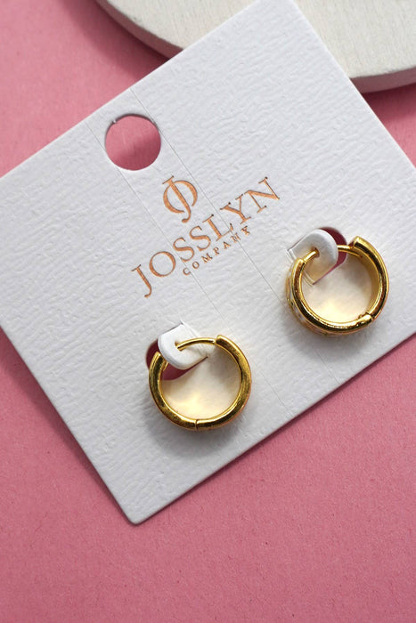 Vintage Floral Huggie Hoop Earring