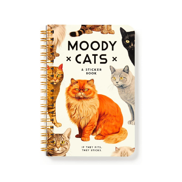 Moody Cats Sticker Book
