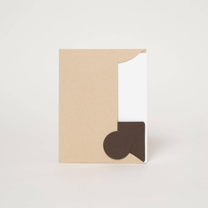 Birthday Hat Dog Letterpress Greeting Card by Fugu Fugu
