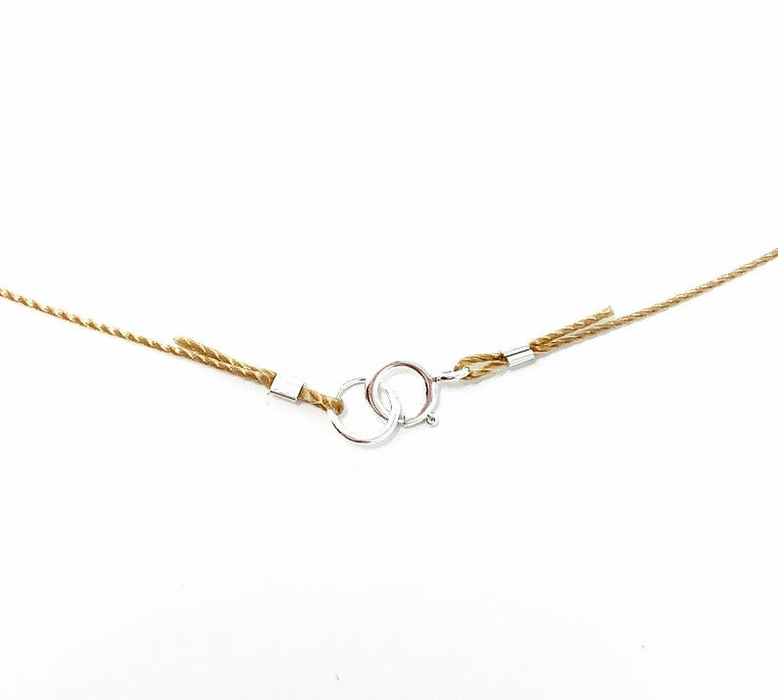 Aquamarine Tiny Gemstone Bar Necklace