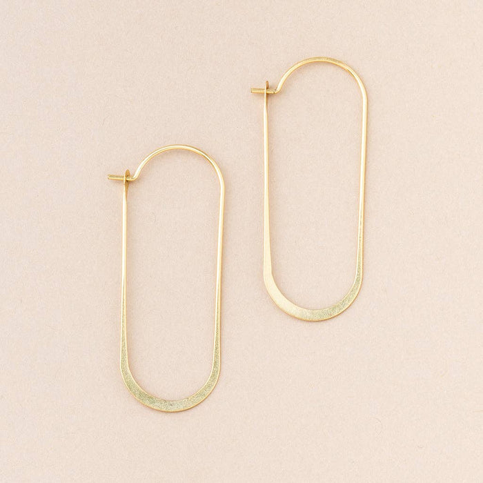 Refined Earring Collection - Cosmic Oval/Gold