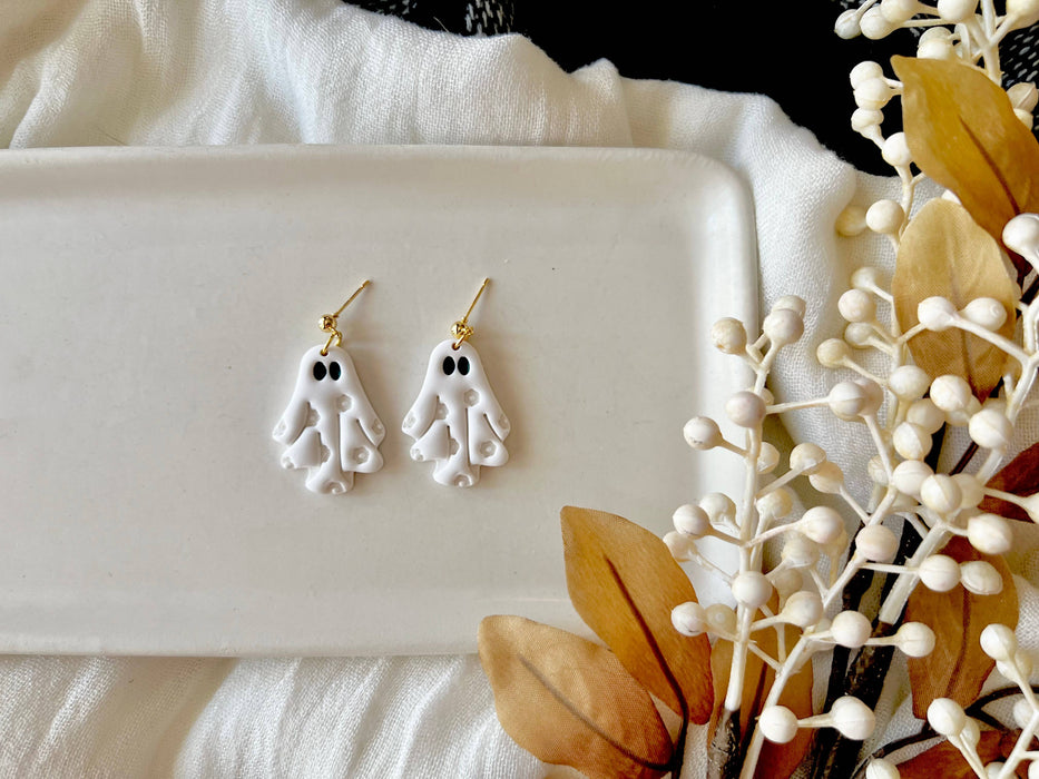 Hippie Ghost Floral Earrings