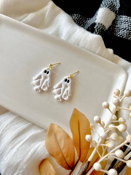 Hippie Ghost Floral Earrings