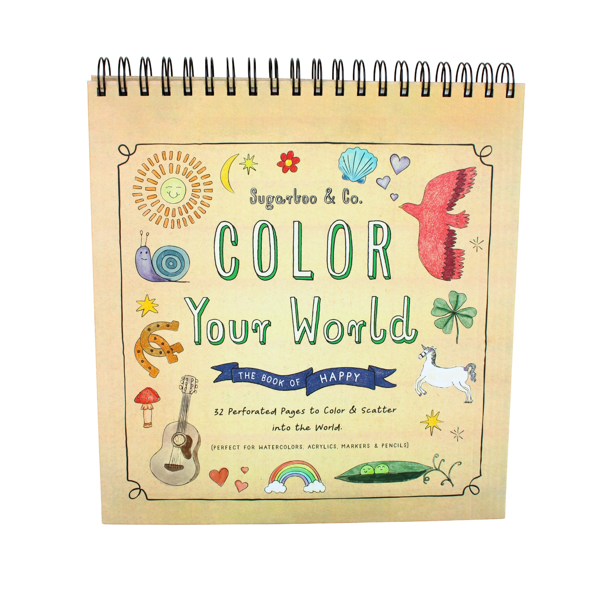 color your world coloring book with spiral cover binding and illustrations on cover