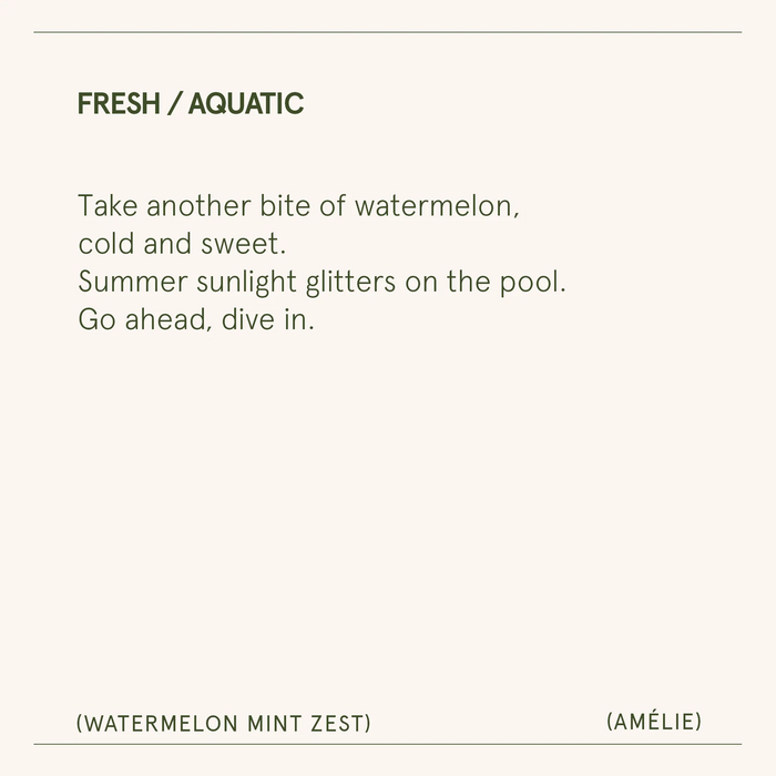 Amélie – Watermelon Mint Zest Candle