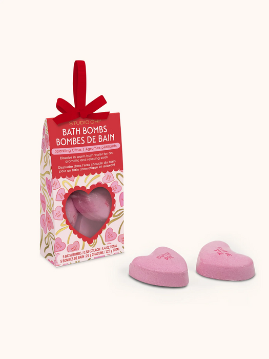 Sweet Candy Hearts Bath Bombs