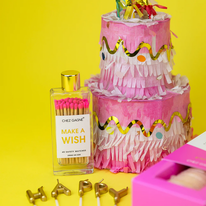 Make A Wish- Glass Bottle Safety Matches