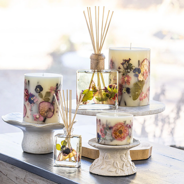 Large Accent Botanical Candle - Blushing Rosewood