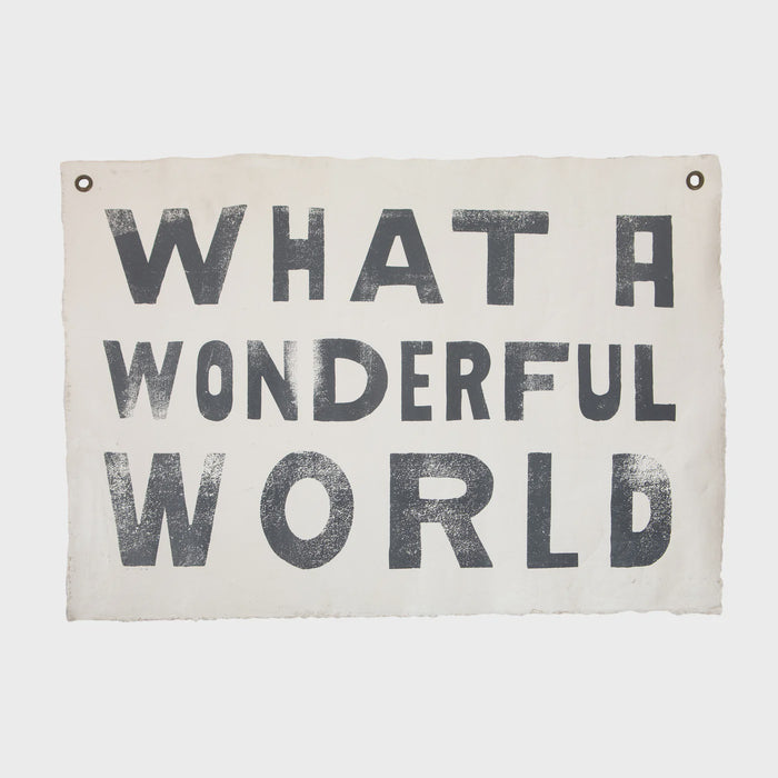 What a Wonderful World Wall Tarp