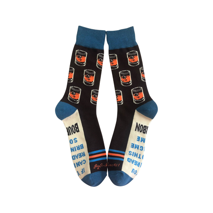 Pair of socks with a unique design on a white background